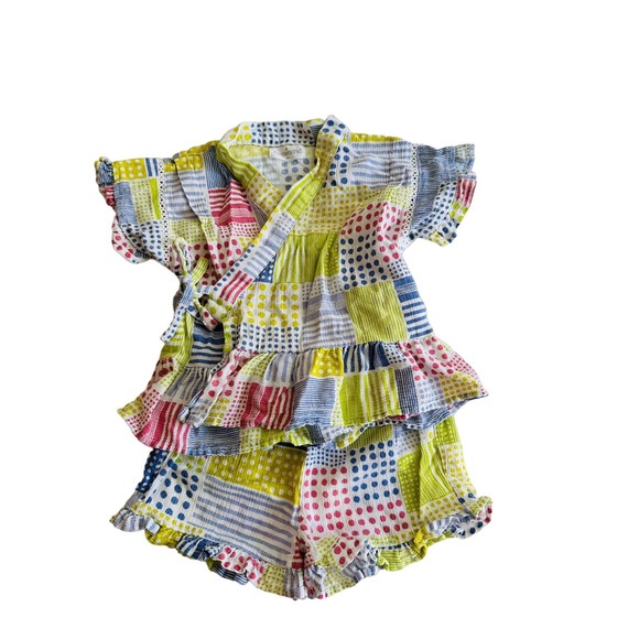 Mock Patchwork Printed‎ Outfit - Picture 1 of 4